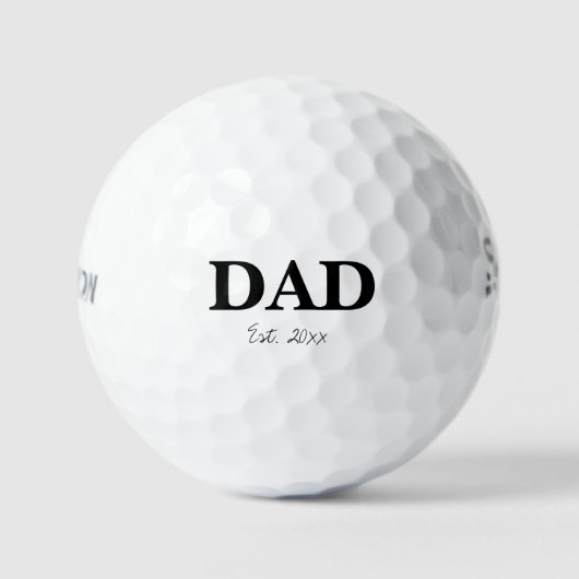 'Dad' Established Pregnancy Announcement Keepsake  Golfball (Vorderseite)