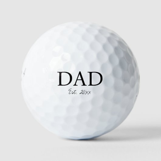 'Dad' Established Pregnancy Announcement Keepsake  Golfball (Vorderseite)