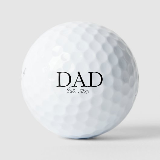 'Dad' Established Pregnancy Announcement Keepsake  Golfball (Vorderseite)