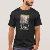 Dad Established Schrift Foto T-Shirt (Vorderseite)
