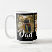 Dad Established Schrift Schwarz 3 Foto Kaffeetasse (Links)