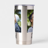 Dad Established Script Black 2 Photo Thermobecher (Links)