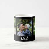 Dad Established Script Black 3 Photo Kaffeetasse (Mittel)