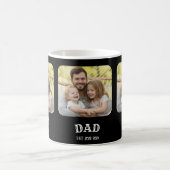 Dad Established Script Photo Kaffeetasse (Mittel)
