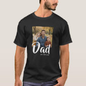 Dad Established Script Photo T-Shirt (Vorderseite)