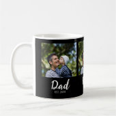 Dad Established Script Schwarz 3 Foto Kaffeetasse (Links)