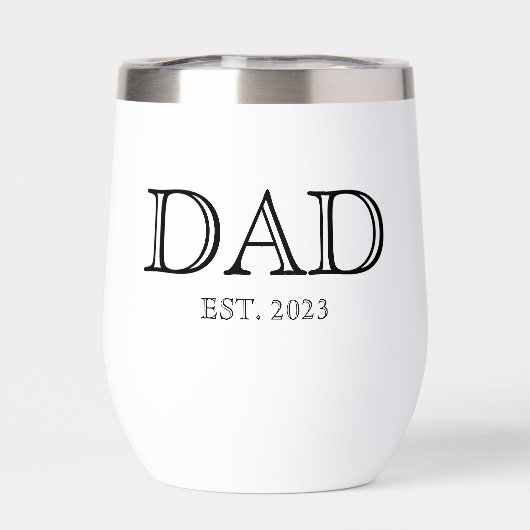 Dad Established Simple Modern Father  (Rückseite)