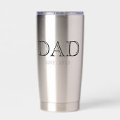 Dad Established Simple Modern Father Thermobecher (Rückseite)