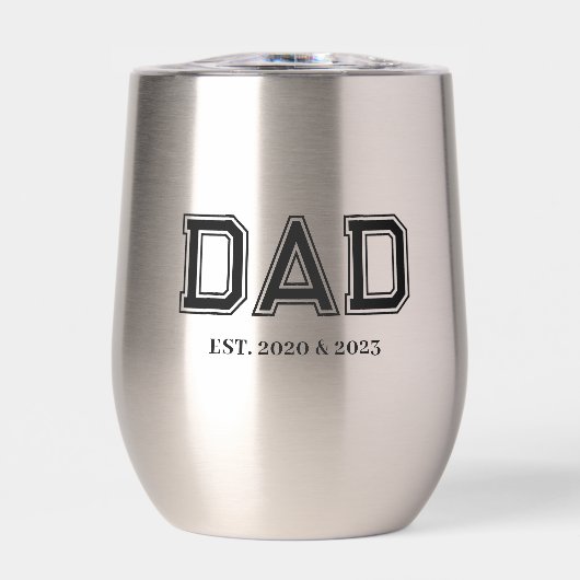 Dad Established Simple Modern Typography New Dad (Vorderseite)