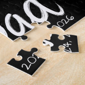 Dad Established weiße Schrift 3 Foto Puzzle (Seite)