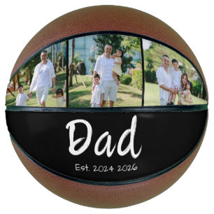 Dad Established weißes Schrift 3 Foto Basketball