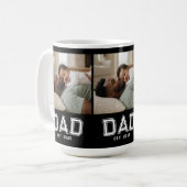 Dad Established White Black 3 Photo Kaffeetasse (Vorderseite Links)