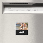 Dad Established White Typography Magnet (In Situ (Geschirrspüler))