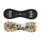 Dad Established Years Bold Black 3 Photo Baseball (Paneele)