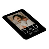 Dad Etabliert Baby-Foto Magnet (Rechte Seite)
