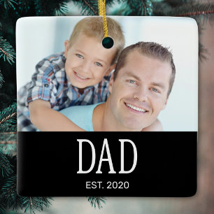 Dad etabliert Foto Keramikornament