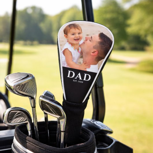 Dad etabliert Schwarz Foto Golf Headcover