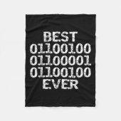 Dad Ever In Binary Code Software Engineer Father G Fleecedecke (Vorderseite)