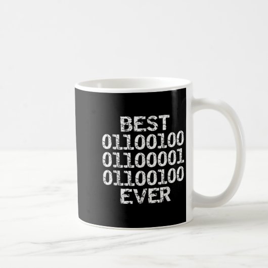 Dad Ever In Binary Code Software Engineer Father G Kaffeetasse (Rechts)