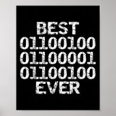 Dad Ever In Binary Code Software Engineer Father G Poster (Vorne)
