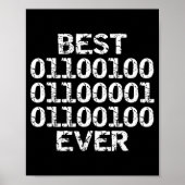 Dad Ever In Binary Code Software Engineer Father G Poster (Vorne)