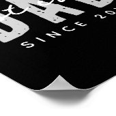 Dad Ever Since 20xx Modern Simple Preppy Poster (Ecke)