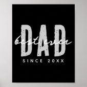 Dad Ever Since 20xx Modern Simple Preppy Poster (Vorne)