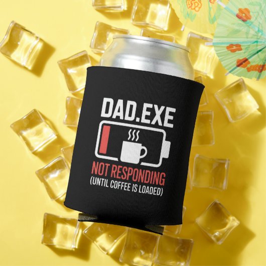 Dad.exe Kaffee Reagiert Nicht Tech Coder Getränk Dosenkühler (In Situ Sommer)