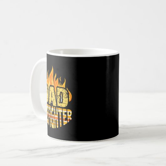 Dad Firefighter Fireman Gift Proud Firefighter Quo Kaffeetasse (Vorderseite Links)