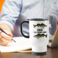 Dad Fishing Legend Walleye Fish Father's Day
