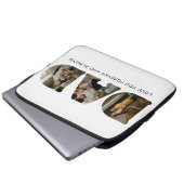 DAD-Foto-Buchstaben Laptopschutzhülle (Vorne Knopf)