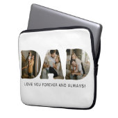 DAD-Foto-Buchstaben Laptopschutzhülle (Vorderseite Links)