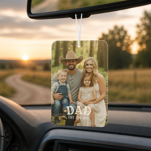Dad-Foto eingerichtet Autolufterfrischer