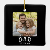 Dad-Foto etabliert Keramikornament (Rückseite)