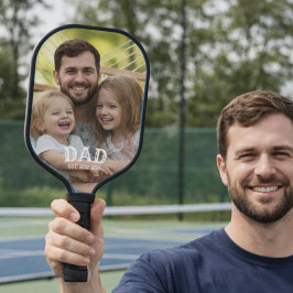 Dad-Foto etabliert Pickleball Schläger