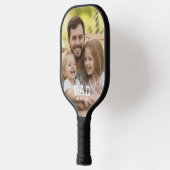 Dad-Foto etabliert Pickleball Schläger (Links)