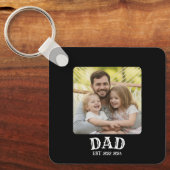 Dad-Foto etabliert Schlüsselanhänger (Vorderseite)