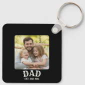 Dad-Foto etabliert Schlüsselanhänger (Rückseite)