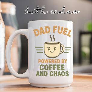 Dad Fuel Becher – Lustiges Geschenk für Papa, Väte Kaffeetasse