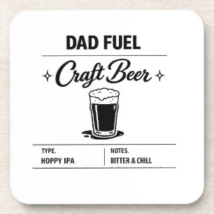 Dad Fuel – Craft Beer Vatertag Getränkeuntersetzer