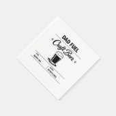 Dad Fuel – Craft Beer Vatertag Serviette (Ecke)