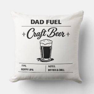 Dad Fuel – Craft Beer zum Vatertag Kissen