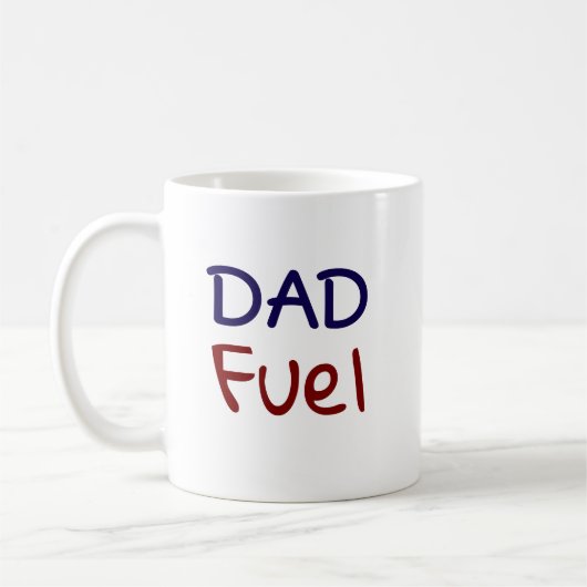 Dad Fuel Funny  Kaffeetasse (Links)