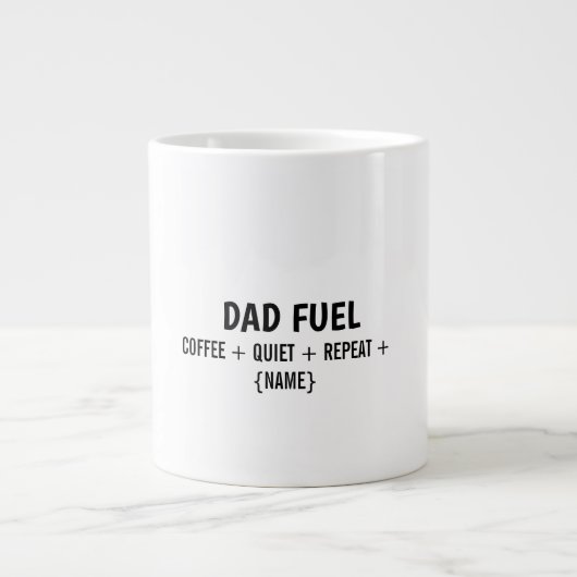DAD FUEL - LARGE MUG Jumbo-Tasse (Vorderseite)