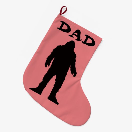 DAD FUNNY CHRISTMAS STOCKING  GROßER WEIHNACHTSSTRUMPF (Vorderansicht (hängend))