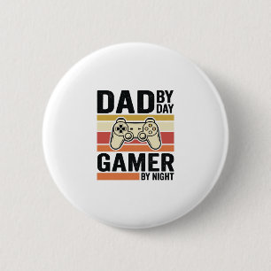 Dad Gamer Vintage Controller T-Shirt Design_1 Button