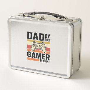 Dad Gamer Vintage Controller T-Shirt Design_1 Metall Brotdose