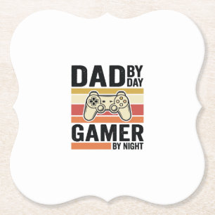 Dad Gamer Vintage Controller T-Shirt Design_1 Untersetzer