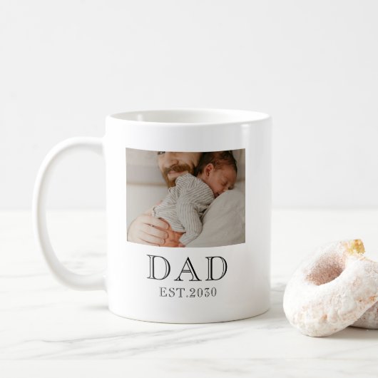 Dad gegründet 2 Foto Kaffeetasse (Mit Donut)