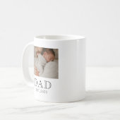 Dad gegründet 2 Foto Kaffeetasse (Vorderseite Links)